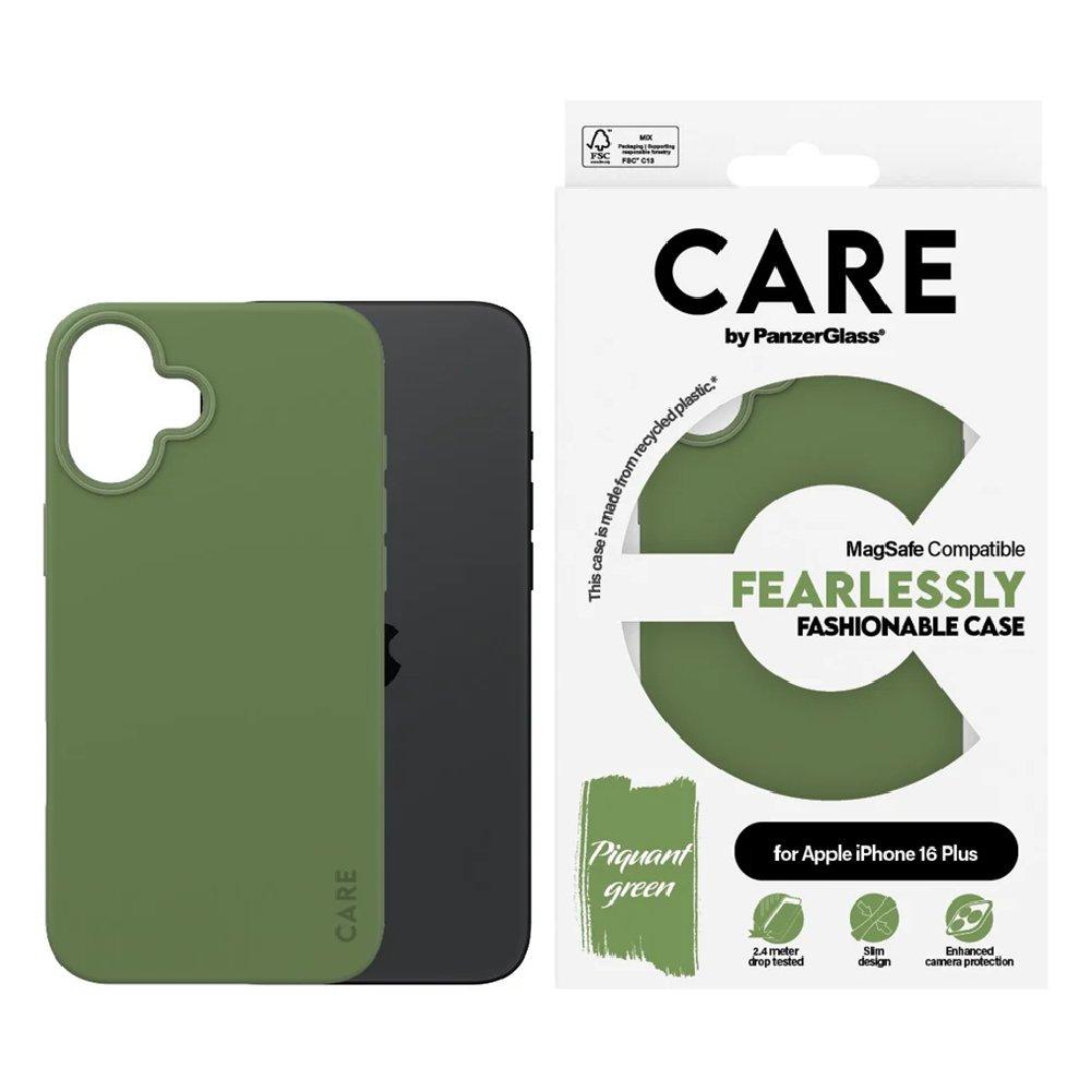 PanzerGlass MagSafe Case for iPhone 16 Plus, 1387 – Green