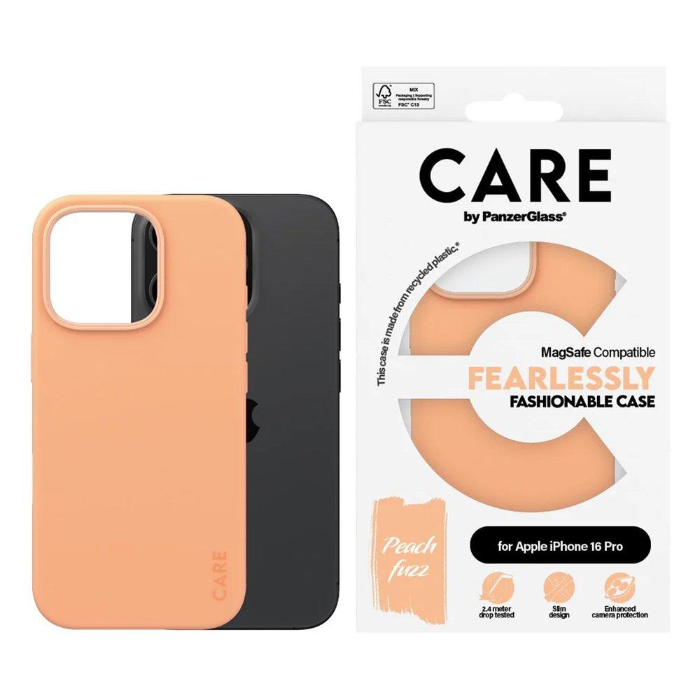 PanzerGlass MagSafe Case iPhone 16 Pro, 1390 - Peachy