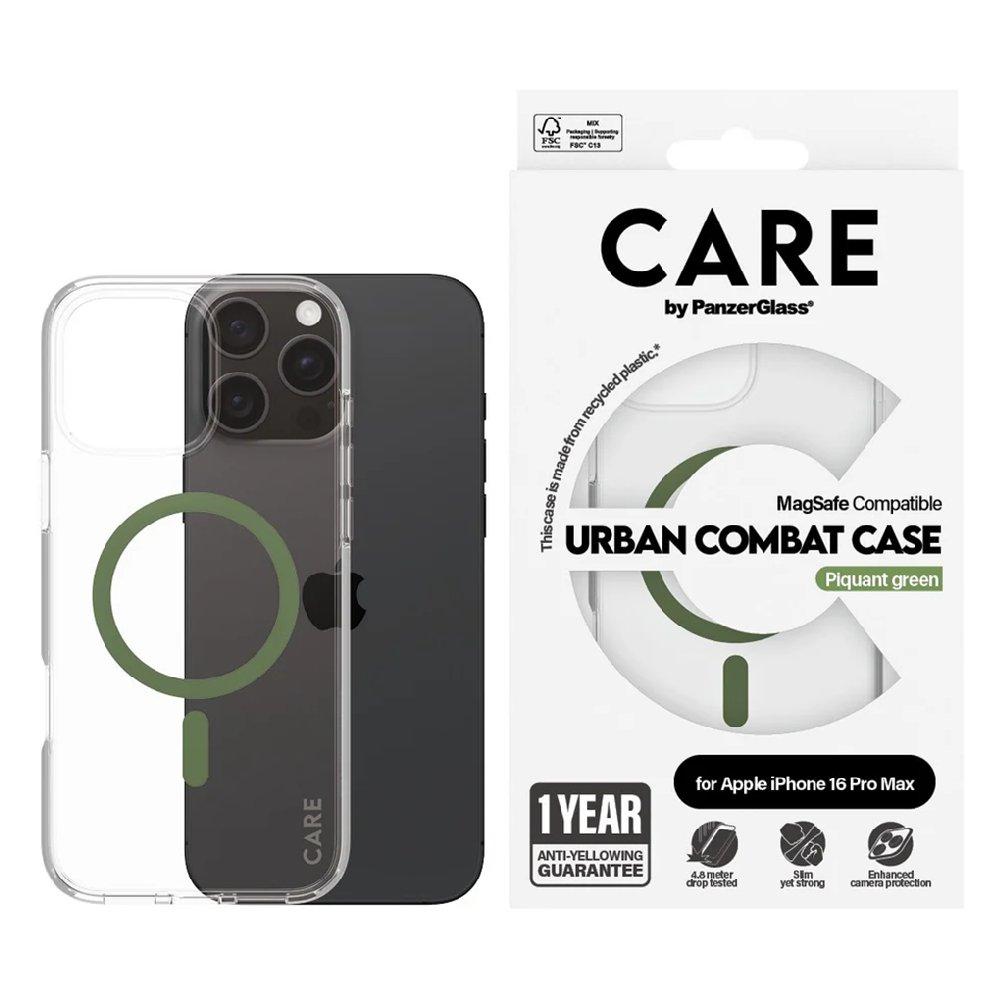 PanzerGlass Care Case MagSafe iPhone 16 Pro Max, 1372– Green