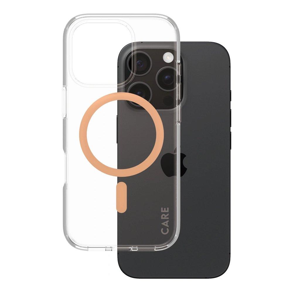 Panzer Care Peachy Magsafe Case For iPhone 16 Pro, 1374- Clear