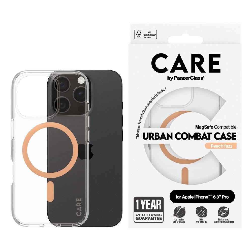 Panzer Care Peachy Magsafe Case For iPhone 16 Pro, 1374- Clear