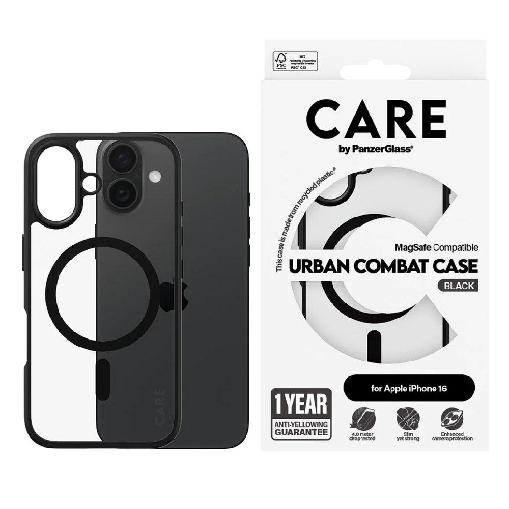 Panzer Magsafe Urban Combat Case For iPhone 16, 1357 - Black