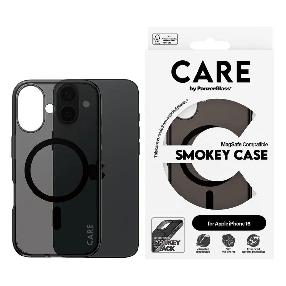 PanzerGlass MagSafe Case for iPhone 16, 1349 - Black 