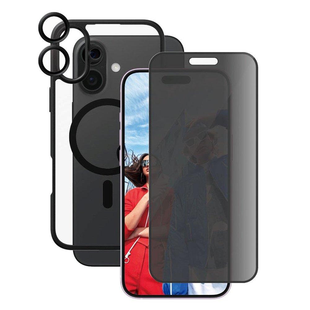 Panzer Care 3-in-1 Privacy iPhone 16 Plus, B1359+P2863+1283 - Black
