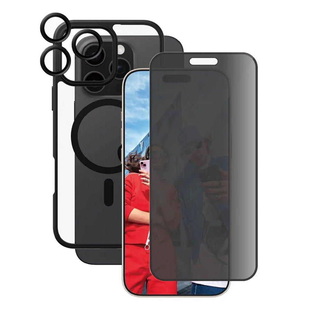PanzerGlass Flagship 3-in-1 Privacy Bundle for iPhone 16 Pro Max, B1360+P2864+1284