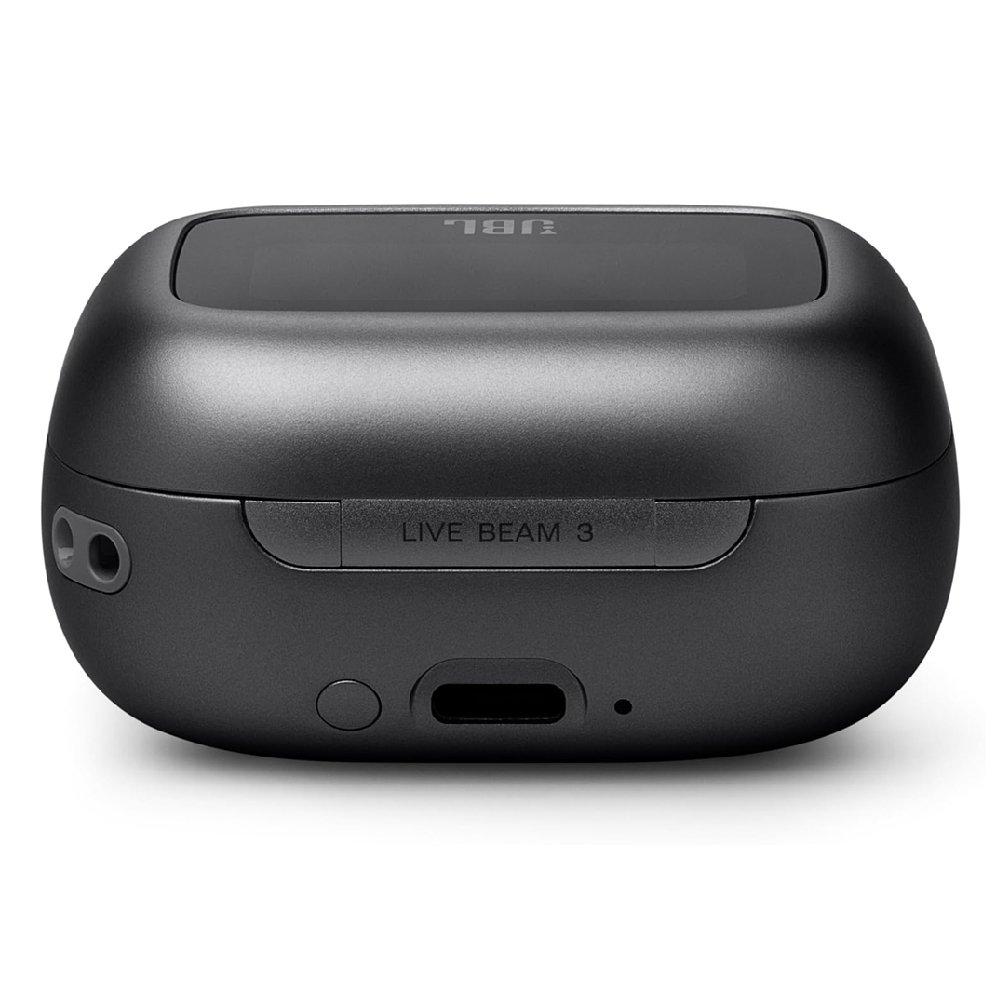 JBL Live Beam 3 True Wireless Earbuds with Screen – Black