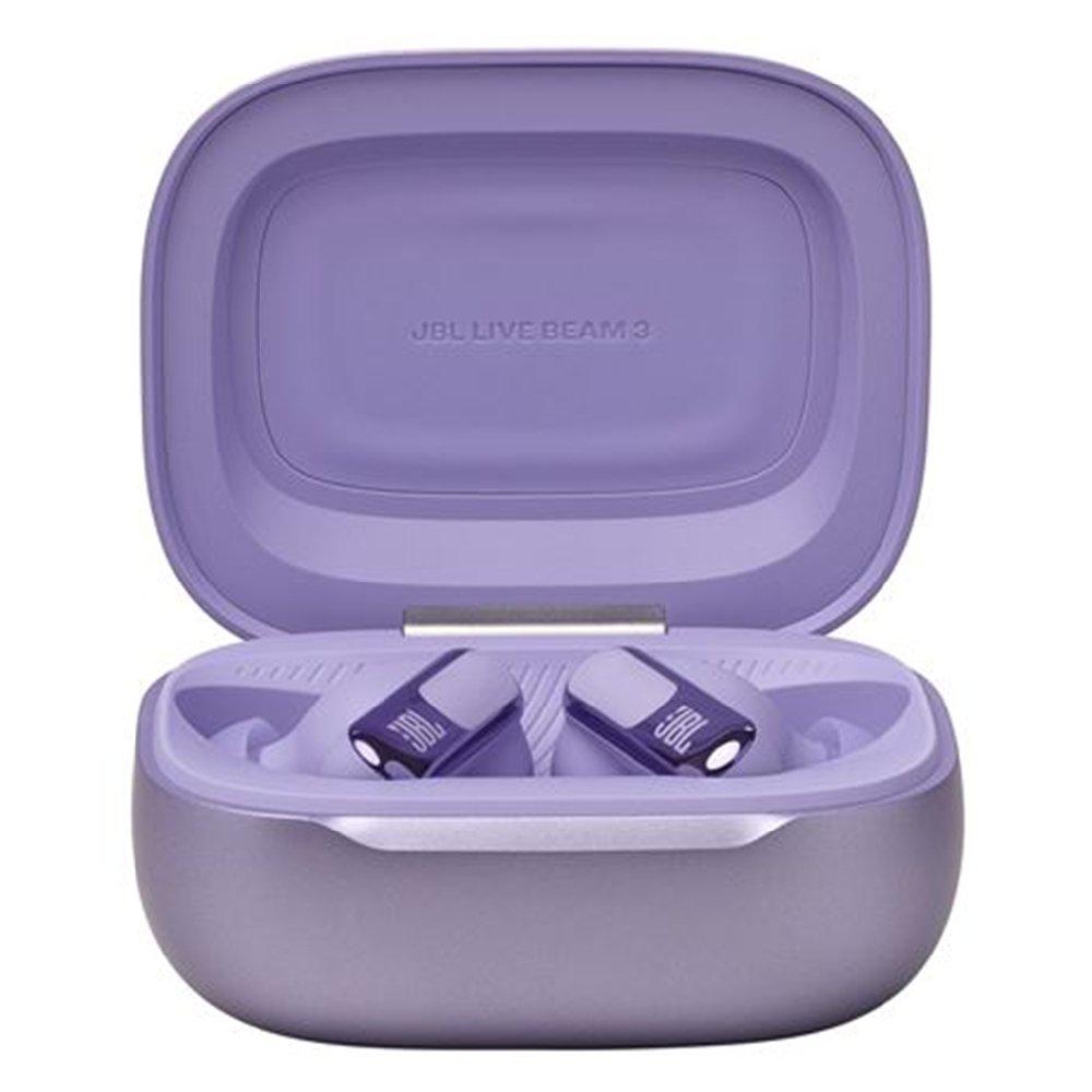 JBL Live Beam 3 True Wireless Earbuds with Screen – Purple