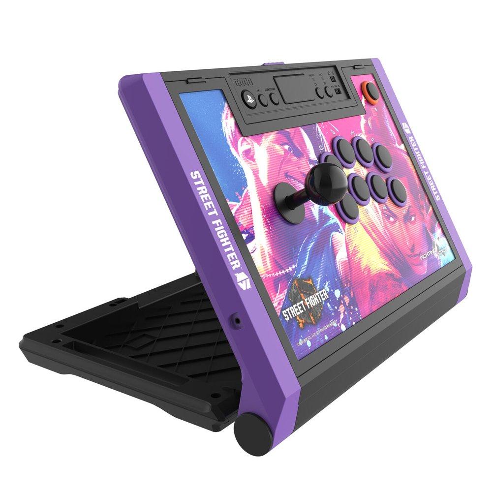 HORI PlayStation 5 Fighting Stick Alpha, 63241 - Black & Purple