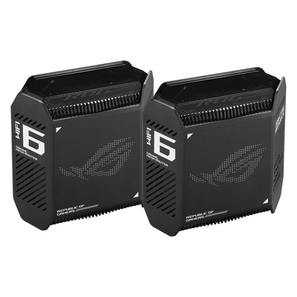 ASUS ROG Rapture Mesh System, Wi-Fi 6, Tri-band, GT6(B-2-PK) - Black