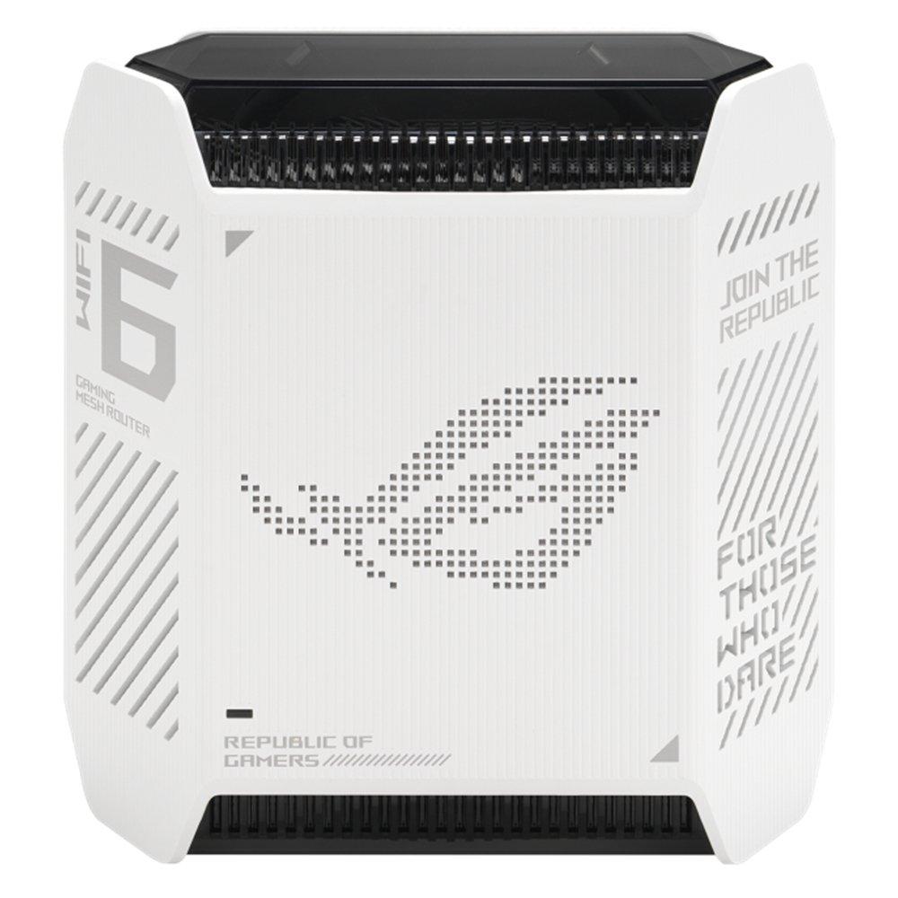 Asus ROG Rapture Mesh Router, Wi-Fi 6, Tri-Band, GT6(W-1-PK) - White