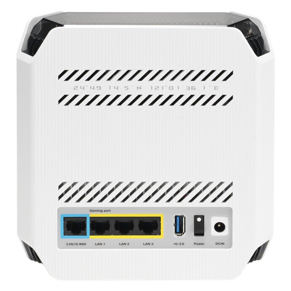 Asus ROG Rapture Mesh Router, Wi-Fi 6, Tri-Band, GT6(W-1-PK) - White