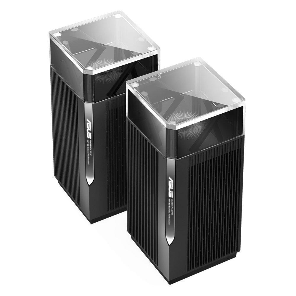 Asus ZenWiFi Pro Mesh System, Wireless AXE, Tri-Band, 2-Pack, ET12(2-PK)-Black
