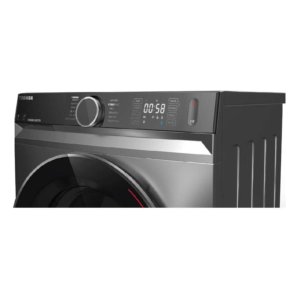 Toshiba Front Load Washer, 10kg Capacity, 1400rpm, TW-BK110GF4B(SK) - Silver