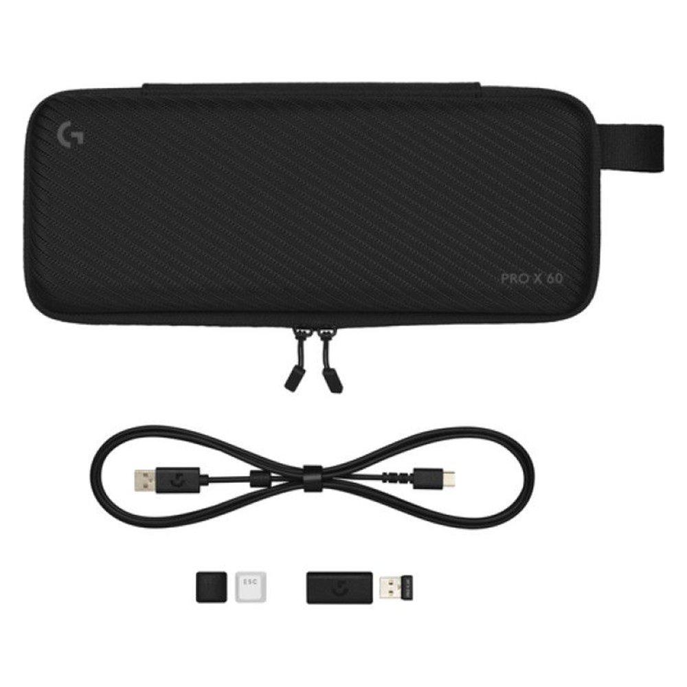 كيبورد الألعاب اللاسلكي لوجيتك برو اكس 60 لايت سبيد، 70348 - أبيض