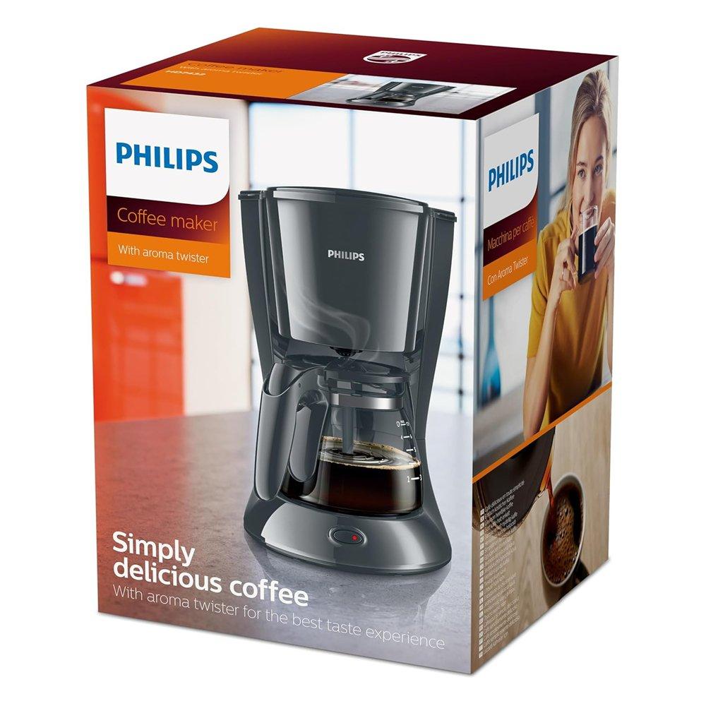 ماكينة صنع القهوة بالتنقيط فيليبس، 1.2 لتر، 1000 واط، HD7430/90 - أسود