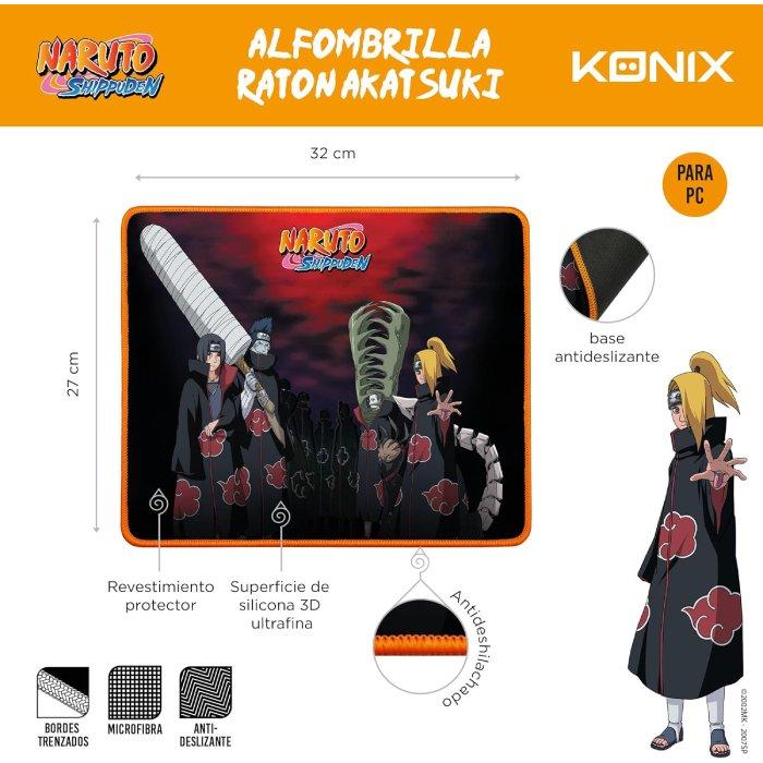 Konix Akastsuki Version Mouse Pad - Black and Red