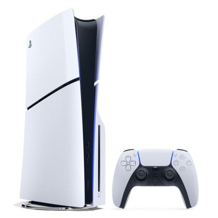 Sony PlayStation 5 Slim - Disc Console + DualSense Wireless Silver Controller