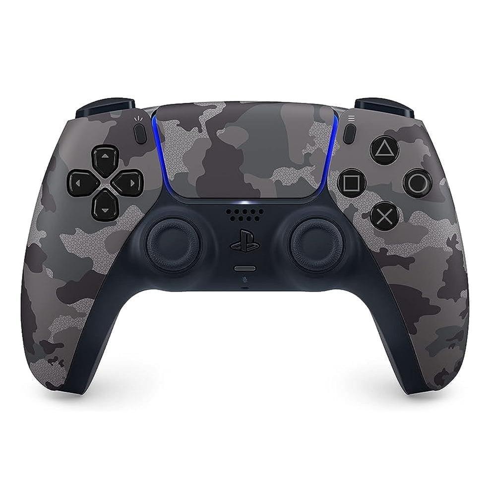 Sony PlayStation 5 Slim - Disc Console + DualSense Wireless Gray Camouflage Controller