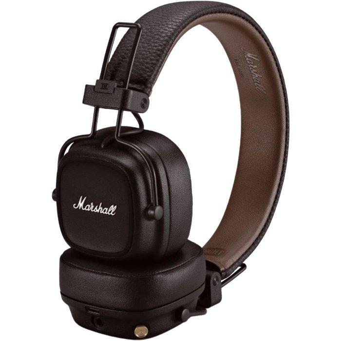 Marshall Major IV Fold Wireless Headphones - Brown