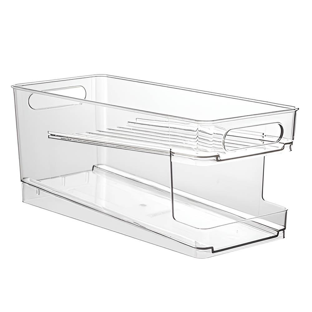 Wansa Rolling Soda Can Organizer Tray - Clear 