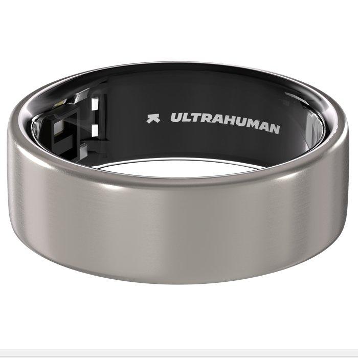 ULTRAHUMAN Ring Air Activity Tracker, Size 5, UHRA-RT-05 - Raw Titanium