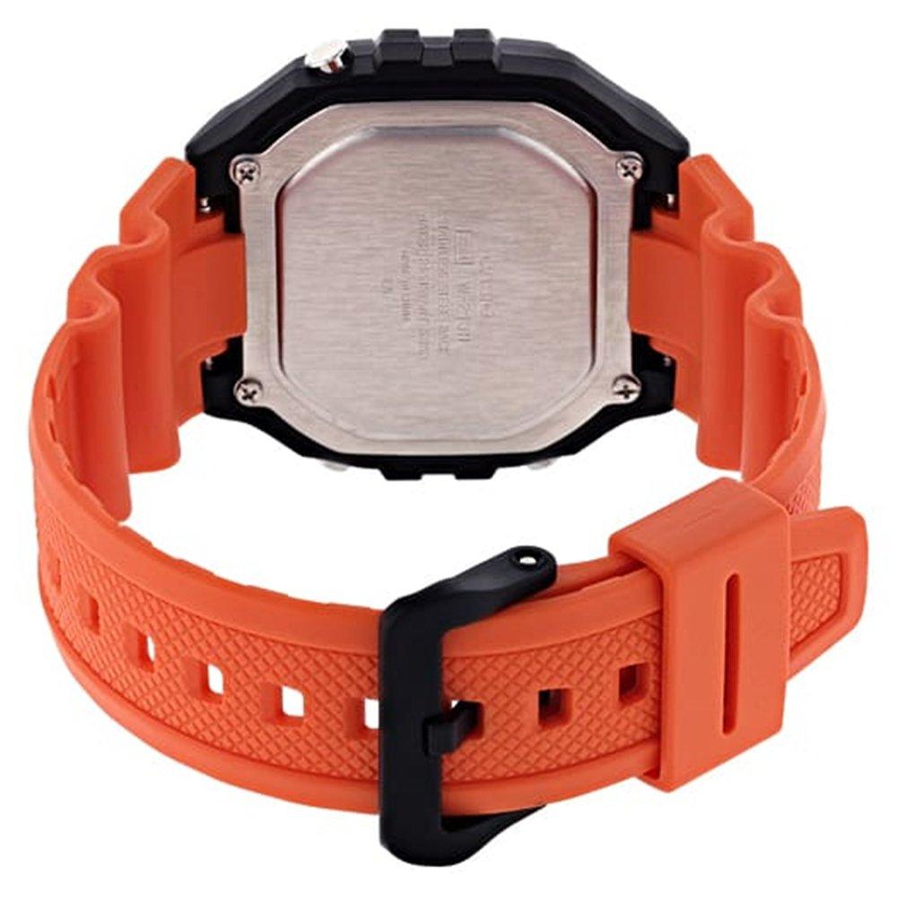 Casio Casual Unisex Core Watch, Digital, 44mm, W-218H-4B2VDF - Orange