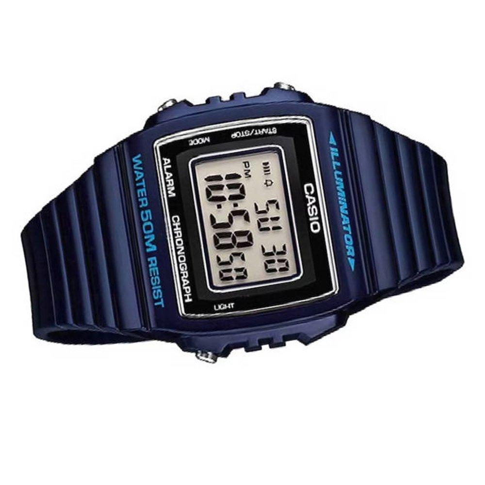 Casio GLU men’s Watch, Digital, 43mm, W-215H-2AVDF  - Navy
