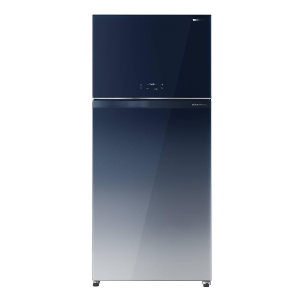 Toshiba Top Freezer Refrigerator, 21.5 CFT, 608 Liters, GR-RT835WEPGFK(GG) - Blue