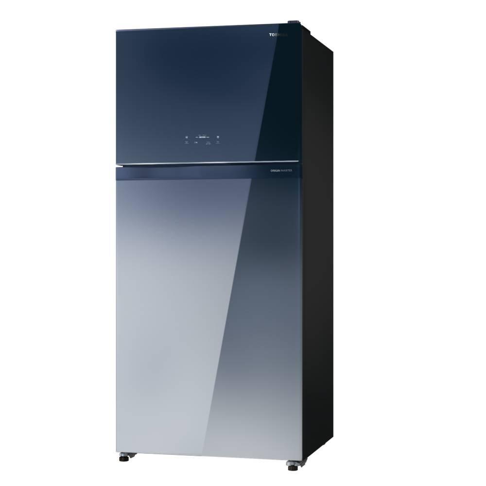 Toshiba Top Freezer Refrigerator, 21.5 CFT, 608 Liters, GR-RT835WEPGFK(GG) - Blue