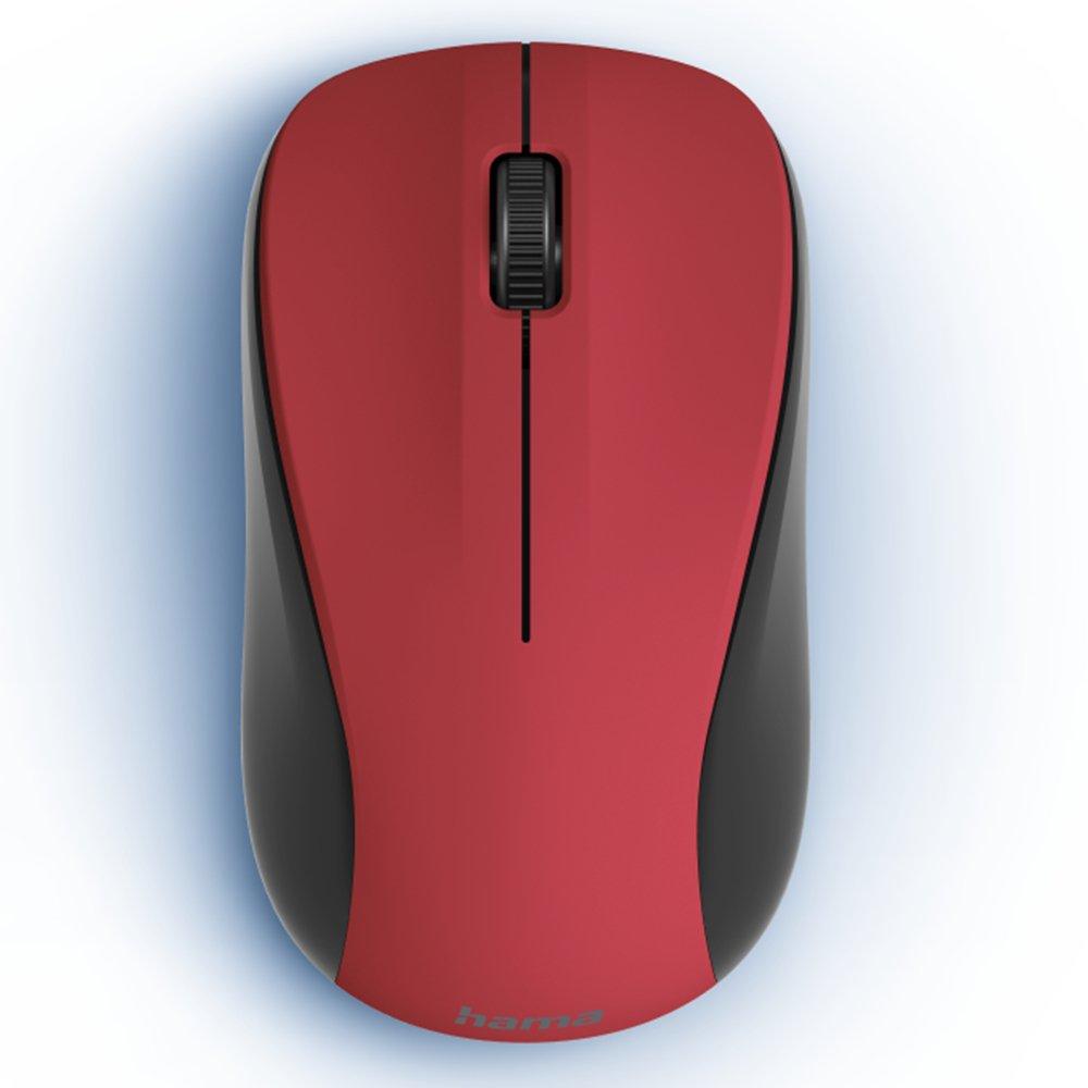 Hama Optical 3 buttons Wireless Mouse – Red| Xcite