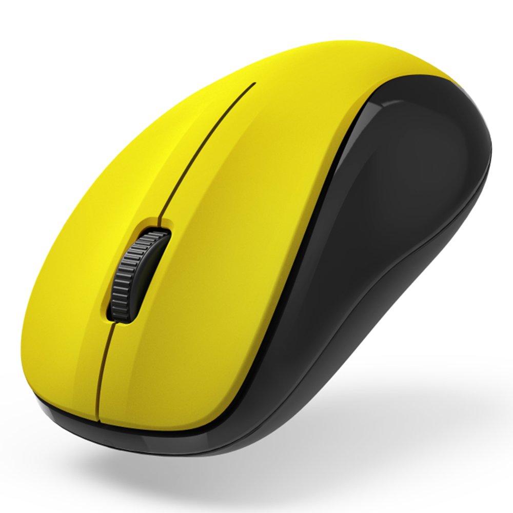 Buy Hama optical 3 buttons wireless mouse, 173023 – yellow in Kuwait