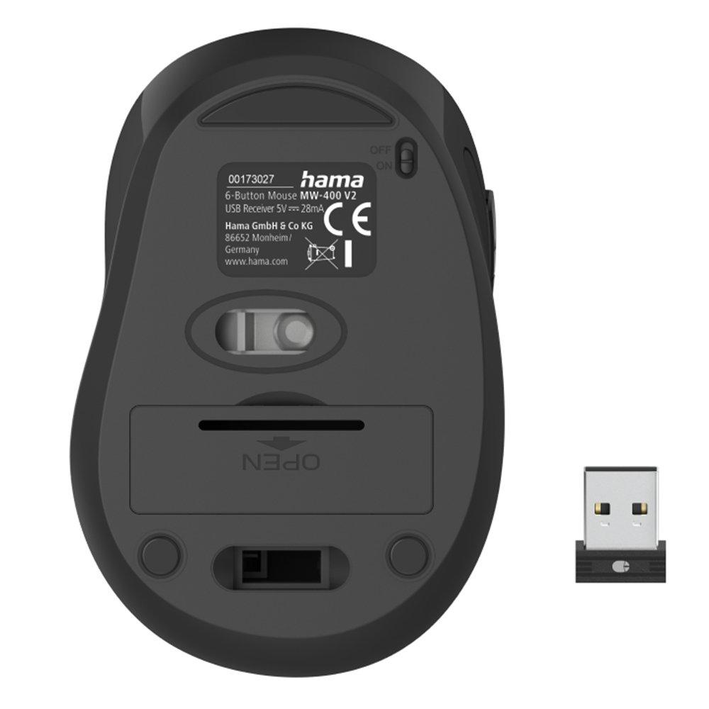 Hama Optical 6 Buttons Wireless Mouse, 173027 – Blue