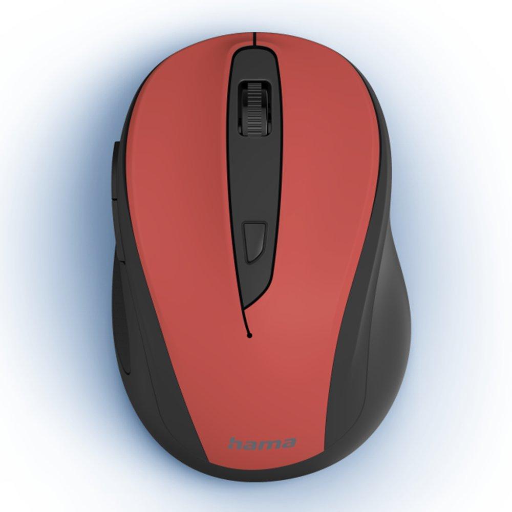 Hama Optical 6 Buttons Wireless Mouse, 173028 – Red