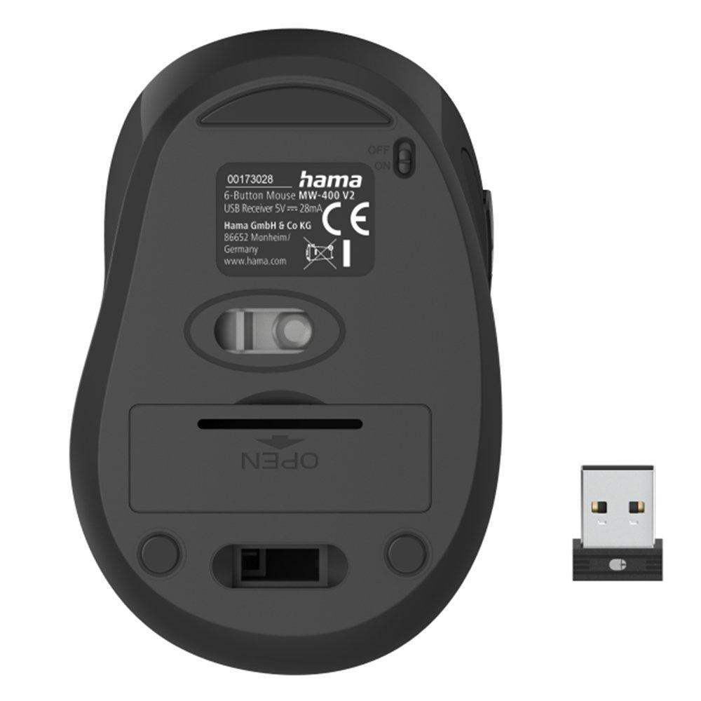 Hama Optical 6 Buttons Wireless Mouse, 173028 – Red