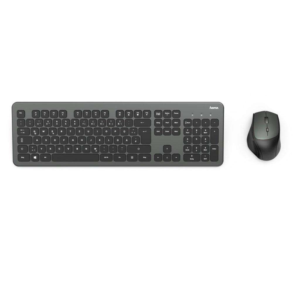 Buy Hama wireless keyboard and mouse, d3182677- black in Kuwait