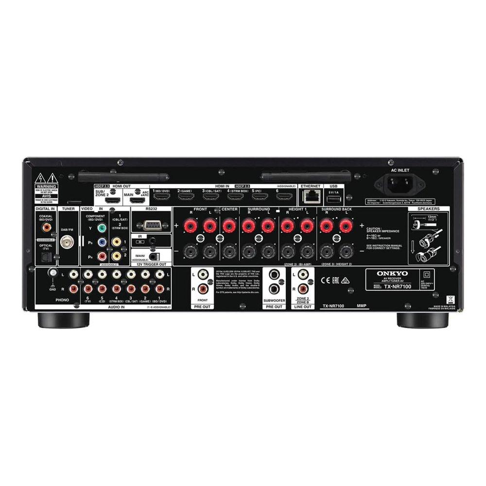 Onkyo TX-NR7100 9.2-Channel 8K/4K AV Receiver, TXNR7100M2BMMP – Black