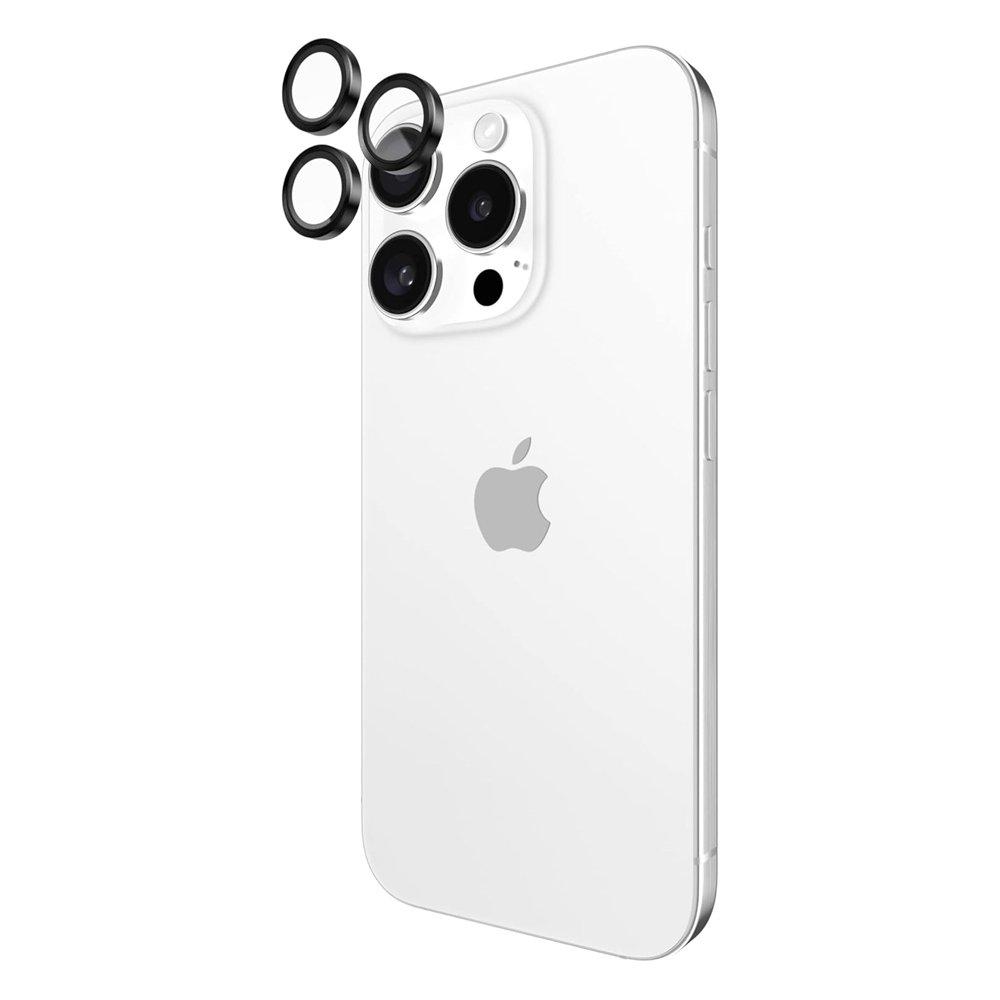 واقي عدسة كاميرا آيفون 16 برو من كيس ميت، CM-CM054500 – أسود