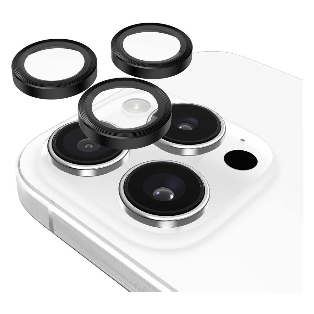 واقي عدسة كاميرا آيفون 16 برو من كيس ميت، CM-CM054500 – أسود