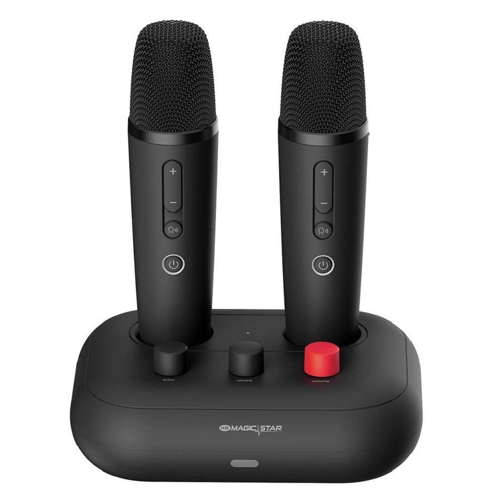 Magic Star D'Maestro  Android Karaoke With 2 Rechargeable Wireless Microphones, MS-A15 - Black