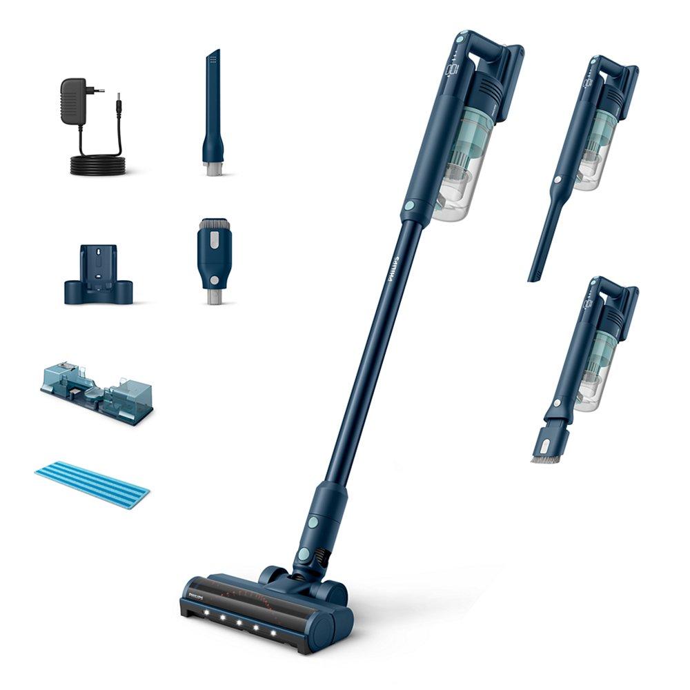 مكنسة كهربائية لاسلكية سلسلة 5000 من فيليبس، XC5041/61 - أزرق