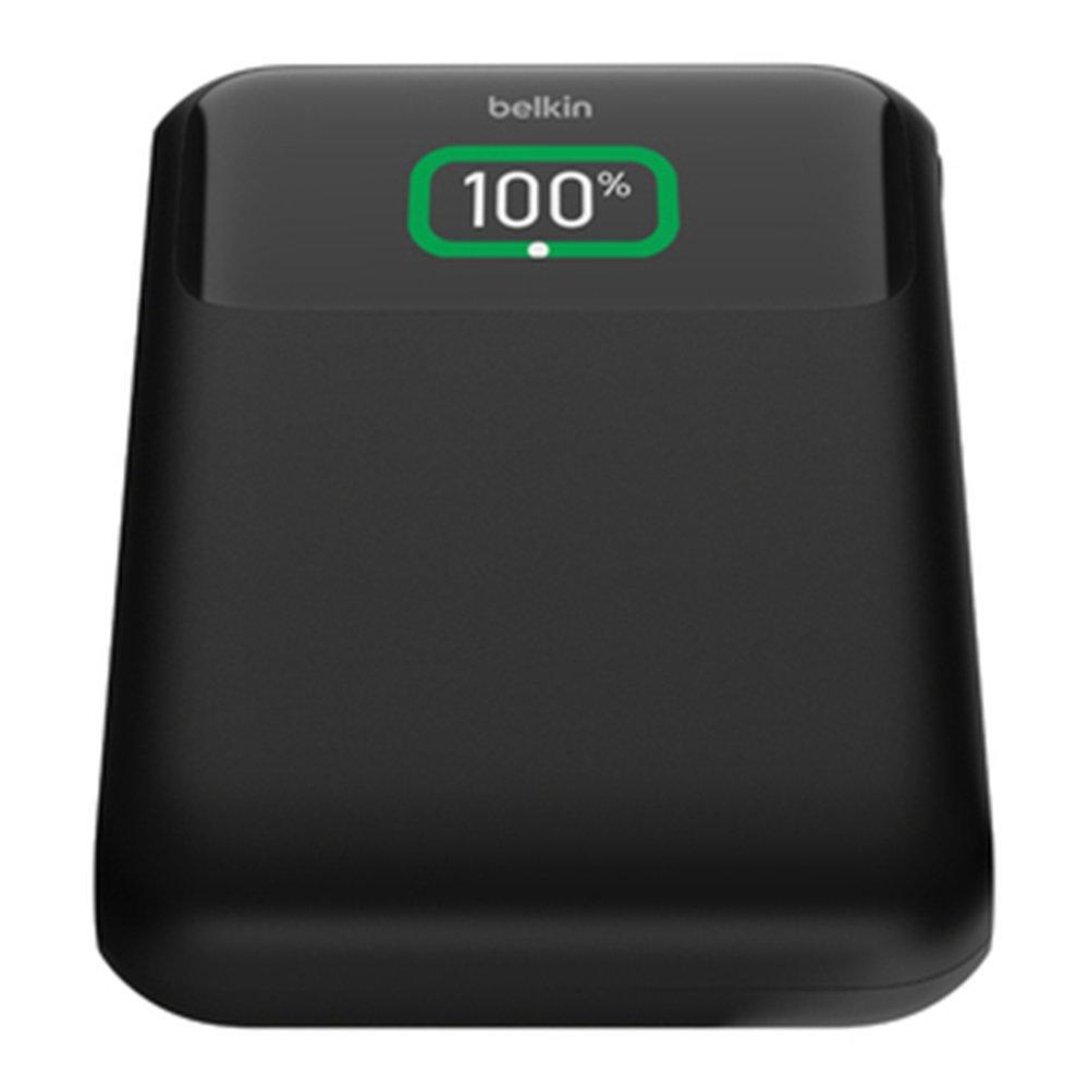 Belkin BoostCharge 20K Power Bank 3-Port Laptop with USB-C, 65W, BPB020BTBK – Black