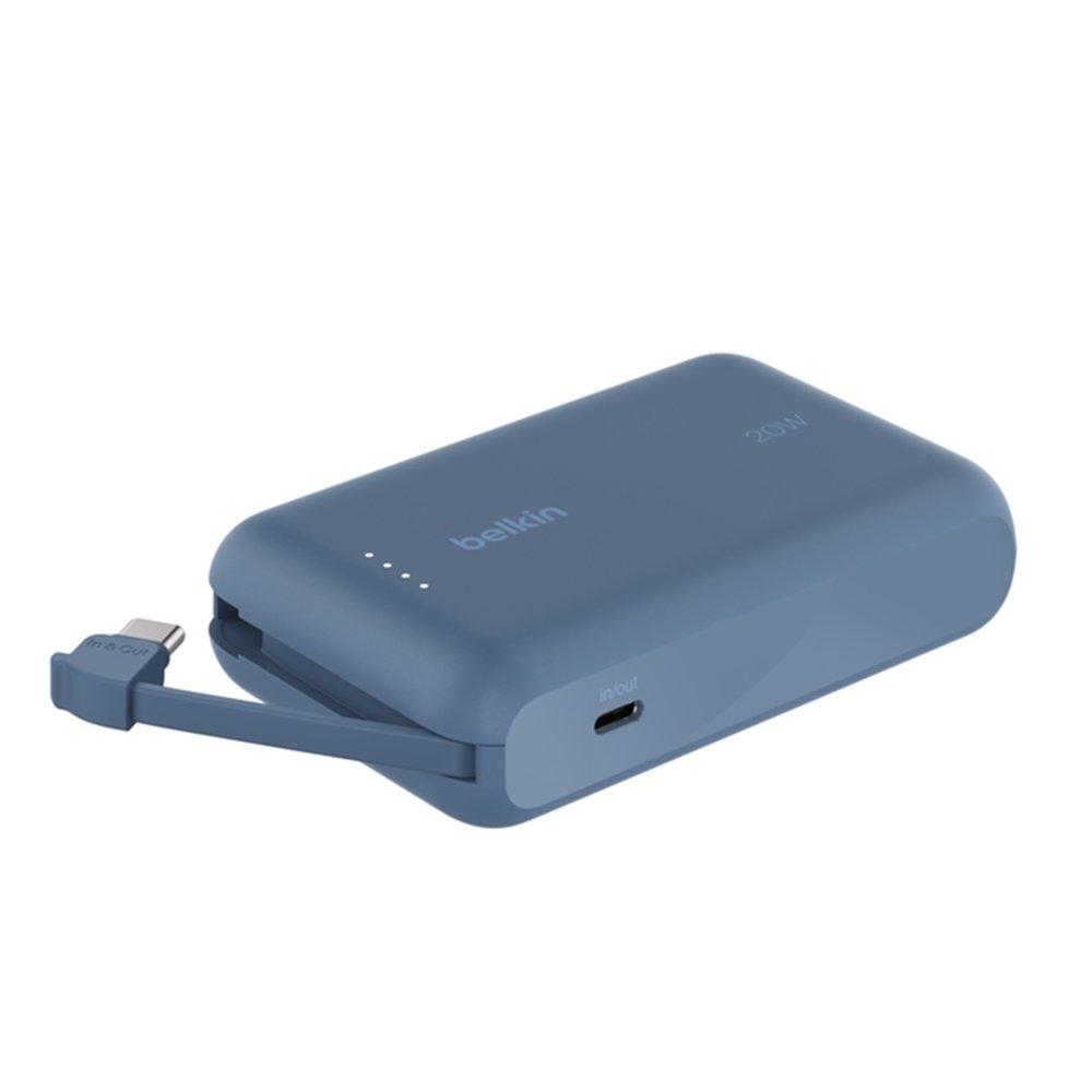 Belkin 10K 20W PD Power Bank with USB-C Cable, BPB021HQBL – Blue