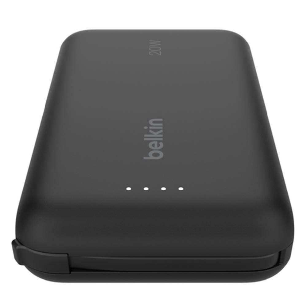BELKIN BoostCharge Power Bank 10K with Integrated Cable, BPB021HQBK - Black 