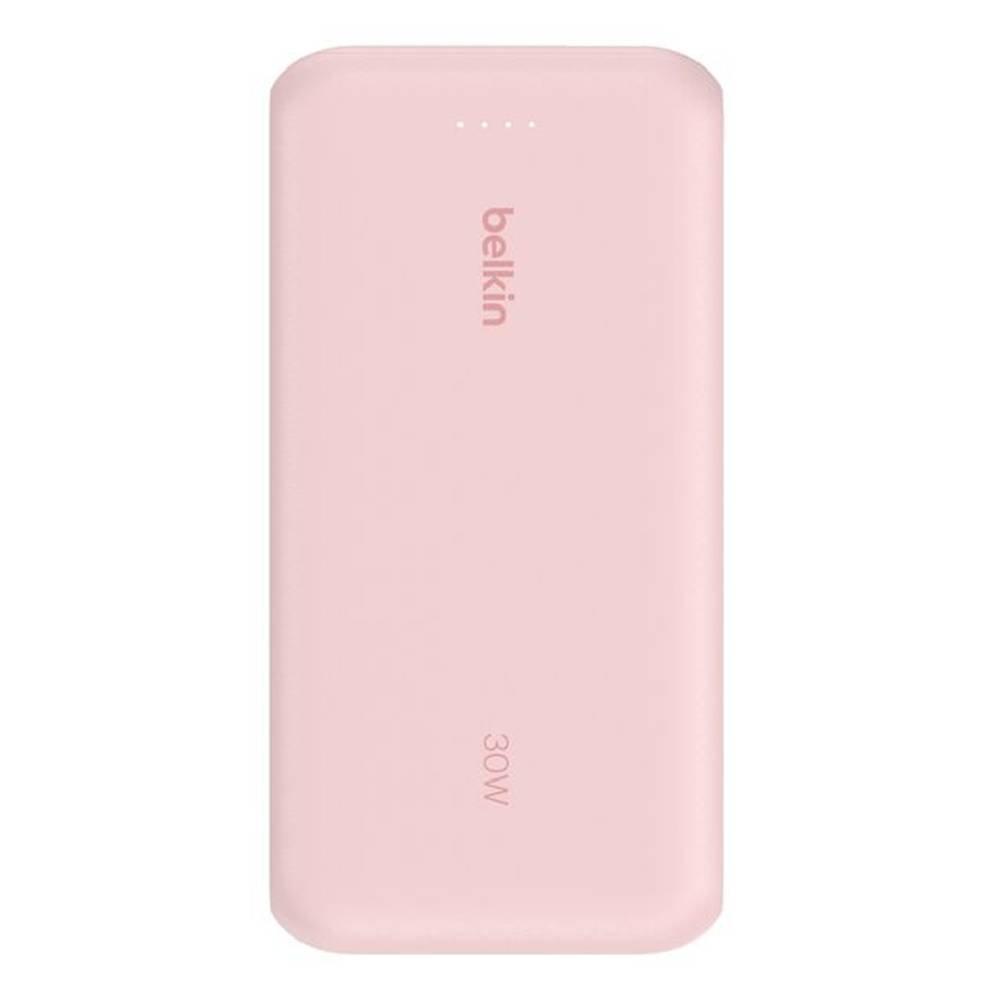 Belkin BoostCharge Power Bank 20K with Integrated Cable, 20W, BPB024HQPK - Pink