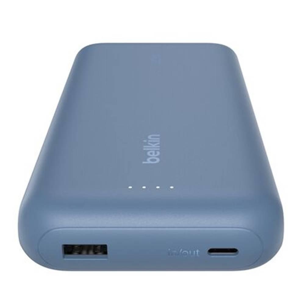 Belkin BoostCharge Power Bank 20K with Integrated Cable, 30W, BPB024HQBL - Blue