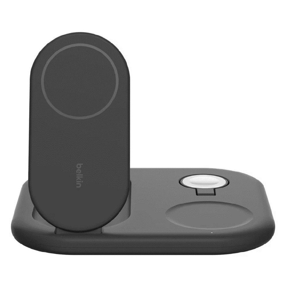 Belkin 3-in-1 Magnetic Foldable Wireless Charger with Qi2, 15W, WIZ029MYBK – Black