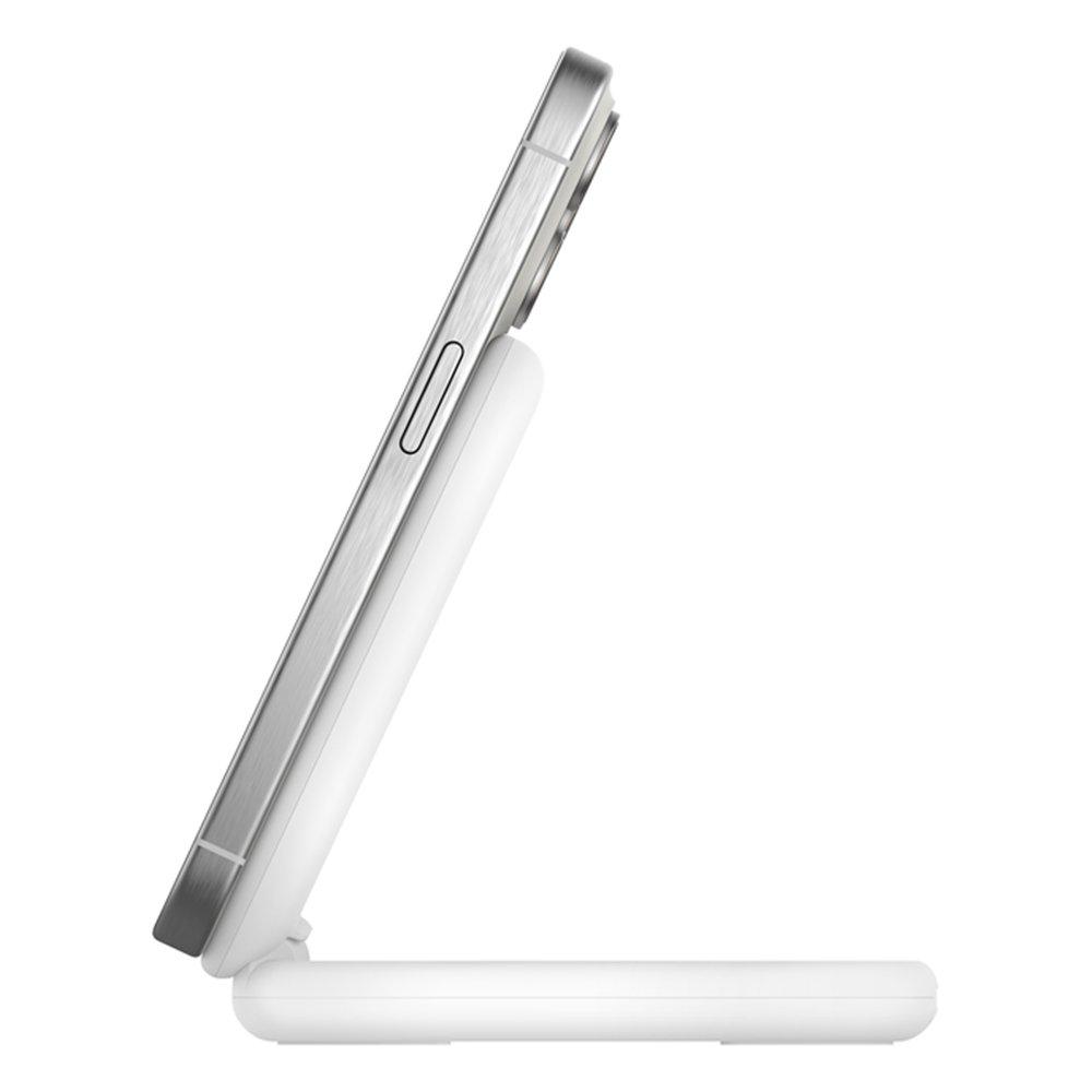 Belkin BoostCharge Magnetic Foldable Wireless Charger with Qi2, 15W, WIB007MYWH - White