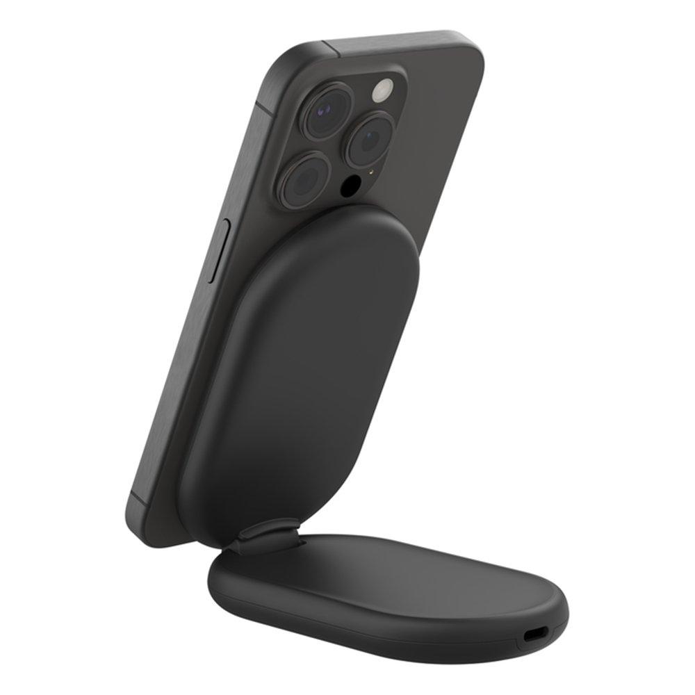 Belkin Magnetic Foldable Wireless Charger with Qi2, 15W, WIB007MYBK - Black