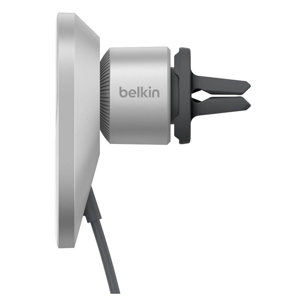 Belkin BoostCharge Pro Magnetic Wireless Car Charger with Qi2, 15W, WIC008BTGR-V2 - Grey