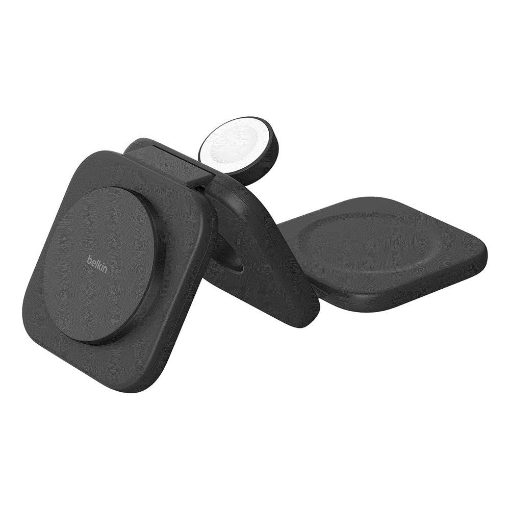 Belkin 3-in-1 BoostCharge Pro Foldable Qi2 Wireless Charger, 15W, WIZ024HQBK - Black